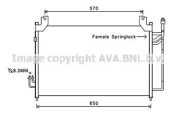 AVA QUALITY COOLING mz5240 -  Конденсатор, кондиционер